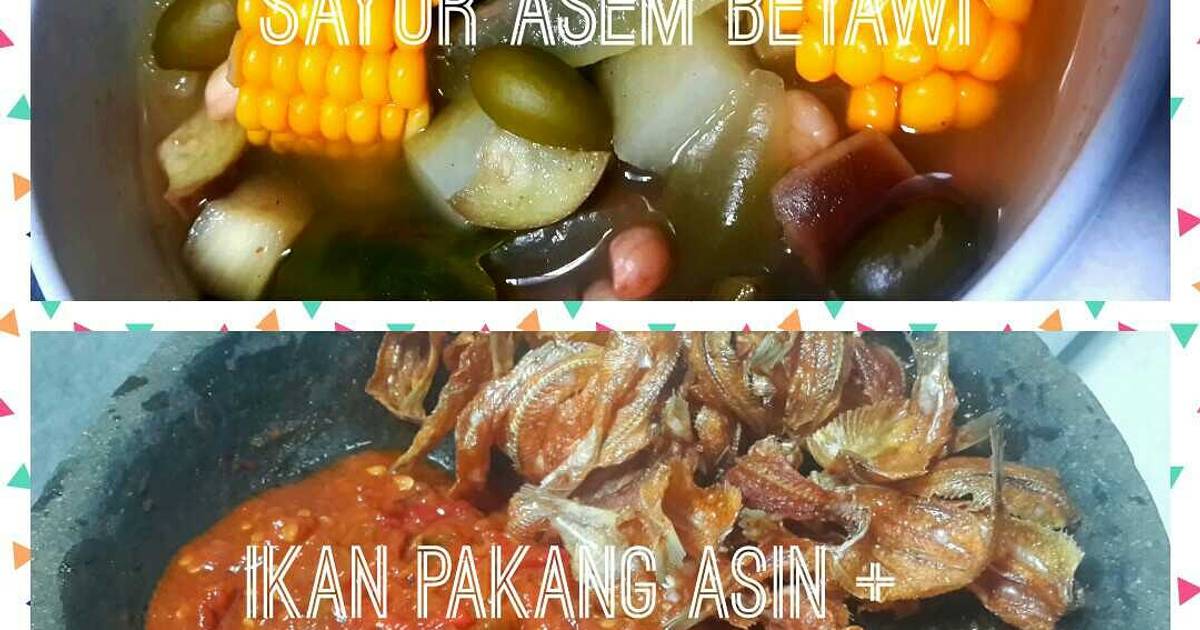 Resep Sayur Asem Ikan Asin Sambel Terasi Oleh Erwina Parlawita