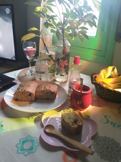 Una foto de Budín integral saludable de manzana y limón ^^