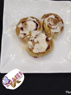 A picture of Strawberry rolls.