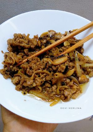 Foto resep Beef yoshinoya simple