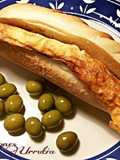 Bocadillo de tortilla francesa a la mantequilla