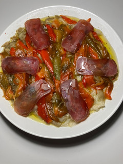 Una foto de Esgarrat en airfryer con mojama