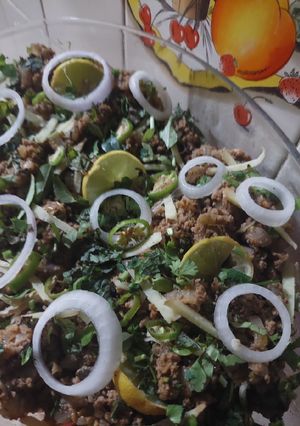A picture of 5 Ingredient Beef qeema.