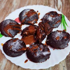 A picture of Chocolate Lava Idli.