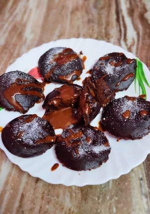 A picture of Chocolate Lava Idli.
