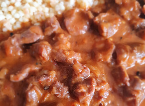 Vörösboros zúzapörkölt recept fotója