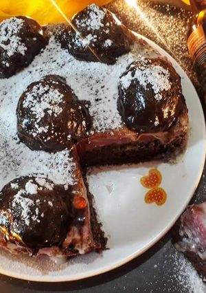 A picture of Chocolate Pomegranate Dream Cake.