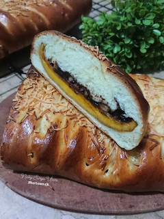 Foto resep Roti Pisang Coklat Keju Jumbo