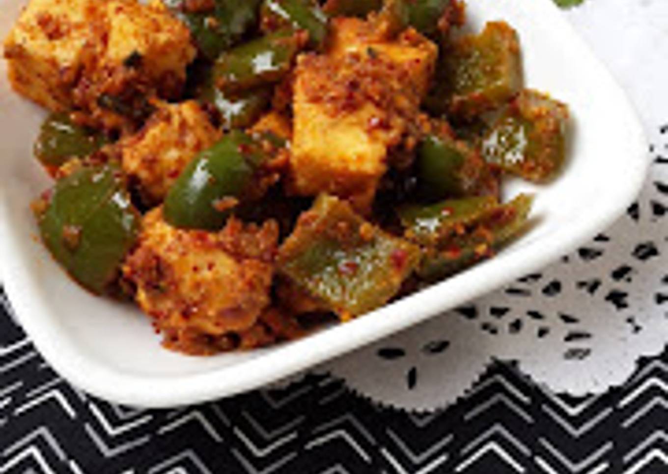 STIR FRIED CAPSICUM AND PANEER (Indian Style)