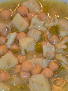 Una foto de Garbanzos con sepia