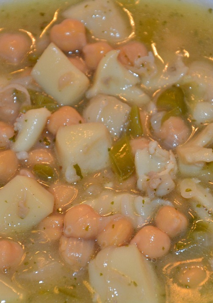 Una foto de Garbanzos con sepia
