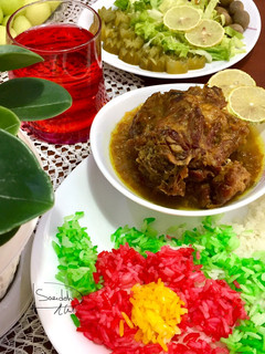 عکسی از دستور چلو گردن