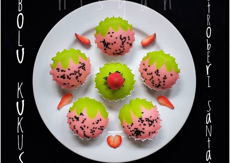 Bumbu meracik Bolu Kukus Stroberi Santan 🍓🥥 Anti Gagal