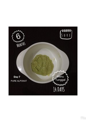 Foto resep MPASI 6 bulan PURE ALPOKAT