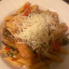 A picture of Teriyaki Chicken Alfredo.