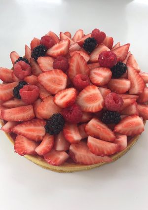 Une photo de Tarte aux fraises Vanille
