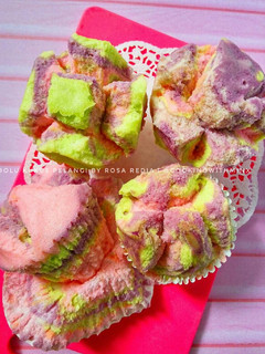 Foto resep Bolu Kukus Pelangi