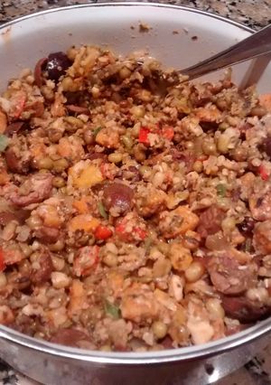 Una foto de Relleno para empanadas con porotos mung