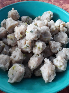 Foto resep Bakso ikan & sambal kacang