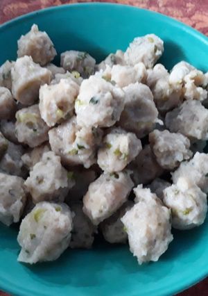 Foto resep Bakso ikan & sambal kacang