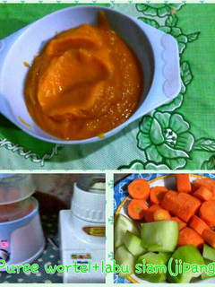 Foto resep Puree wortel+labu siam