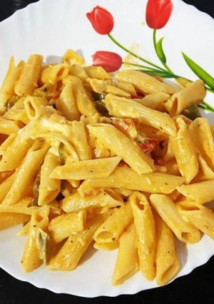माइक्रोवेव पास्ता 🍝 रेसिपी मुख्य फोटो