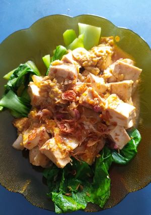 Foto resep Pokchoy siram tahu teriyaki