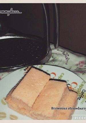 Foto resep Brownies strawberry