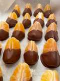 Chocolate dipped Mandarin Oranges🍊