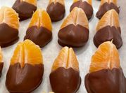 A picture of mandarin orange dessert