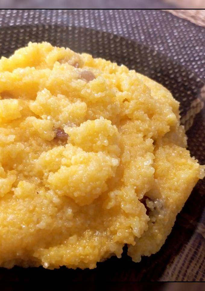 🔸Кукурудзяна каша з шкварками🔸