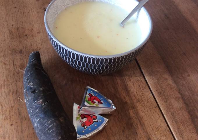 Potage crémeux au Radis Noir