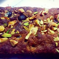 A picture of Dry fruit cake.