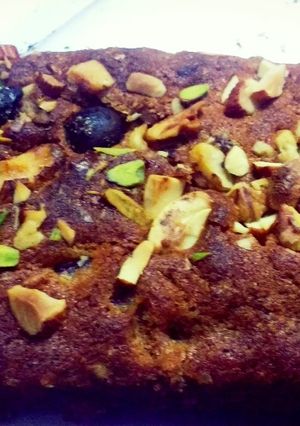 A picture of Dry fruit cake.
