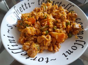 Rizses hús zöldségekkel recept fotója