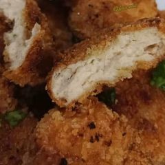 A picture of Chicken nuggets.