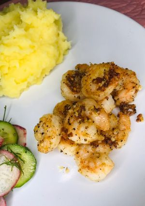 A picture of Garlicky Prawns 🍤.