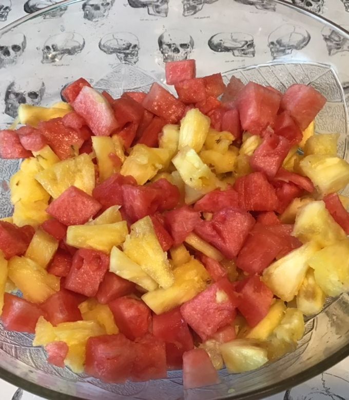 Une photo de Salade d'ananas et pastèque
