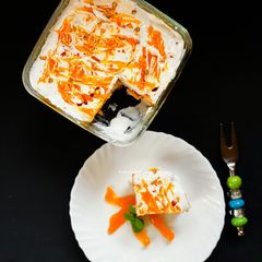 A picture of Orange Custard Pudding.