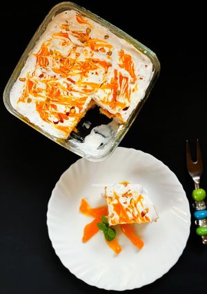 A picture of Orange Custard Pudding.