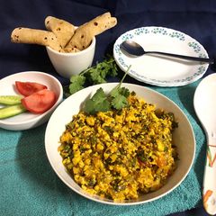 Paneer Fenugreek Leaves A picture of Paneer Fenugreek Leaves.