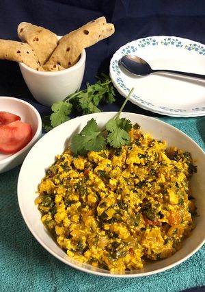 A picture of Paneer Fenugreek Leaves.