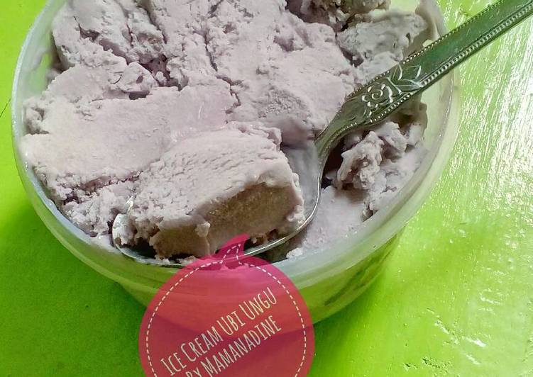 Ice Cream Ubi Ungu Homemade