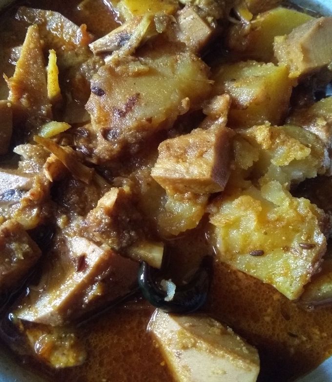 A picture of Raw jackfruit curry.