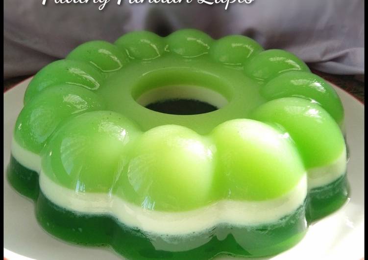 Puding Pandan Lapis