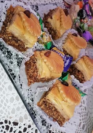 صورة لوصفة بقلاوة إكسبريس مورقة ومقرمشة😋🇩🇿