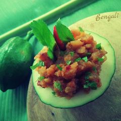 Bangladeshi Green and unripened papaya chutney/Bharta Recipe A picture of Bangladeshi Green and unripened papaya chutney/Bharta Recipe.