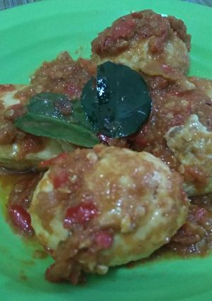 Foto resep Balado Kecap Telur Tahu
