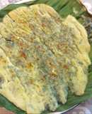 Trứng gà ngải cứu nướng lá chuối