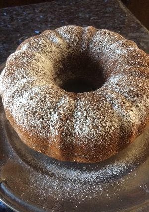 Una foto de Torta de banana en licuadora